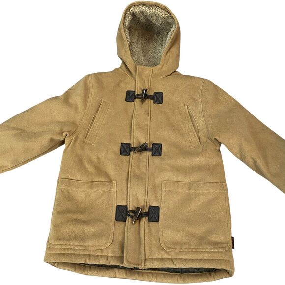 Hawke & Co Jacket Girl's 14/16 Camel Heat Insulated Hooded MSRP $130 - Picture 5 of 16